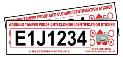 Anti Cloning Identification Stickers
